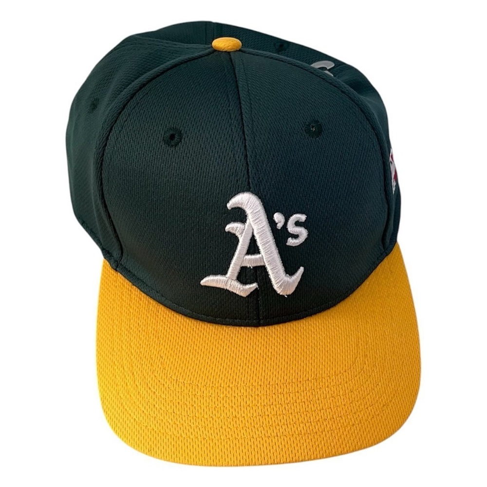 Green and Yellow A's Cap